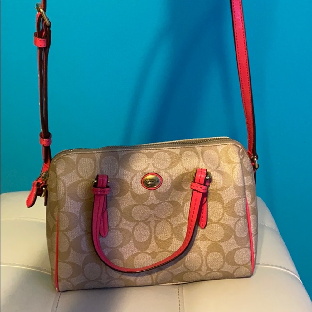 Pink Coach Crossbody Bag